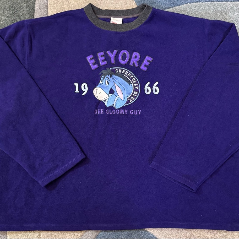 Vintage Y2K Disney Store Eeyore 1966 Crewneck Sweatshirt XL Winnie The Pooh